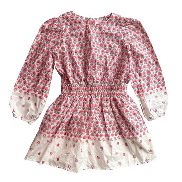 Original Marines girl's dress floral pink white 3 4 years old cotton CL1 - Picture 1 of 5